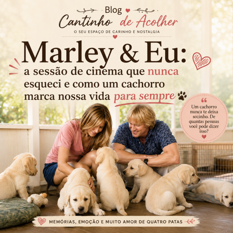 Marley e Eu a sessão de cinema que nunca esqueci e como um cachorro marca nossa vida para sempre