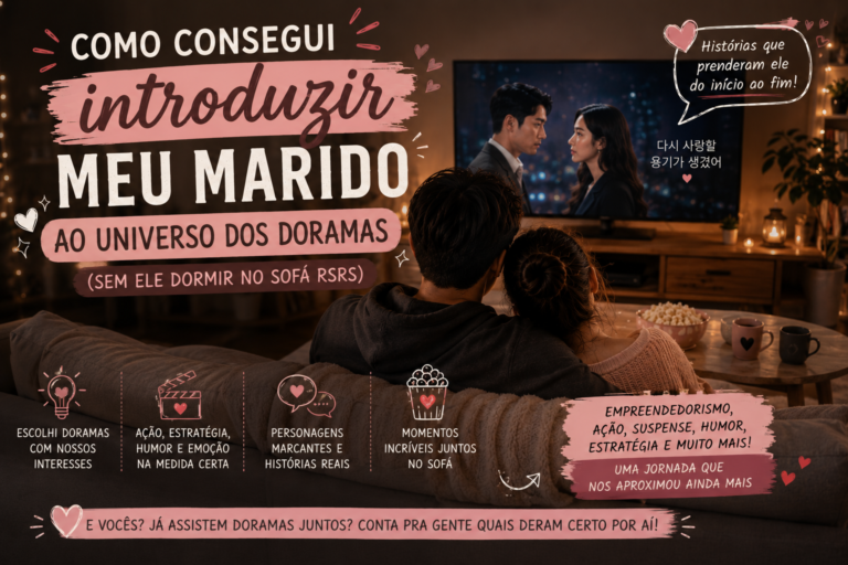 Como introduzir seu marido aos doramas — casal assistindo dorama juntos no sofá