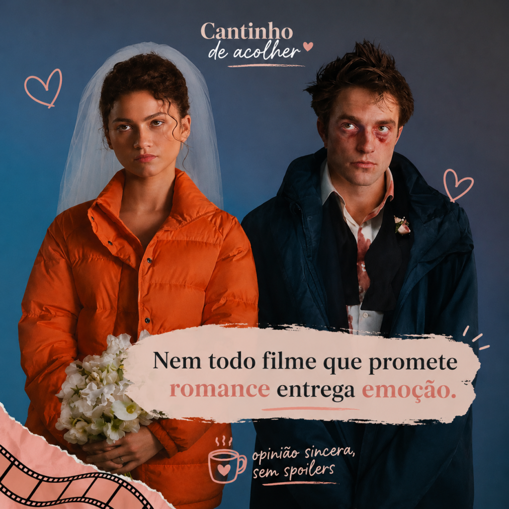 Capa do artigo sobre o filme The Drama com Zendaya e Pattinson - opinião sincera sem spoilers - Cantinho de Acolher