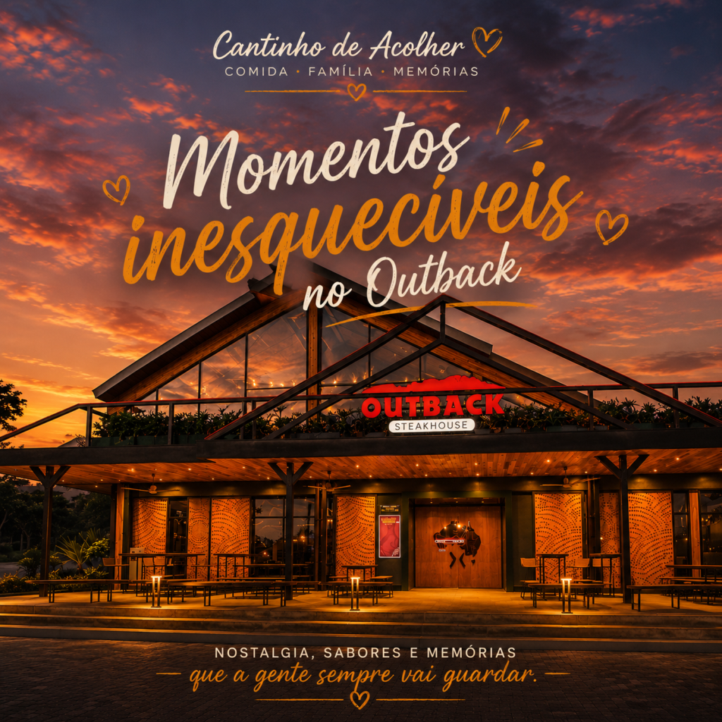 Momentos inesquecíveis no Outback — Cantinho de Acolher