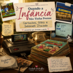 Capa do artigo Quando a Infância Não Tinha Pressa - cartuchos, gibis e internet discada