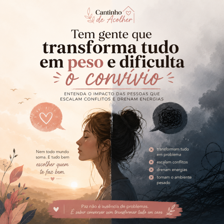 Mulher dividida entre luz e sombra representando o contraste entre pessoas que trazem leveza e pessoas que trazem peso ao convívio
