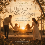 Arte da música These Are The Days, com pais e filhos no balanço ao pôr do sol, representando os filhos crescendo e os dias da infância que vamos querer de volta.