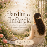 Capa do artigo sobre a música cristã Jardim de Infância, de Chris Durán e Esther Durán, com reflexão sobre o cuidado de Deus, fé e fragilidade.