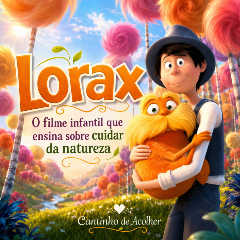 Capa do artigo sobre Lorax, filme infantil que ensina sobre meio ambiente, natureza e consumo consciente.