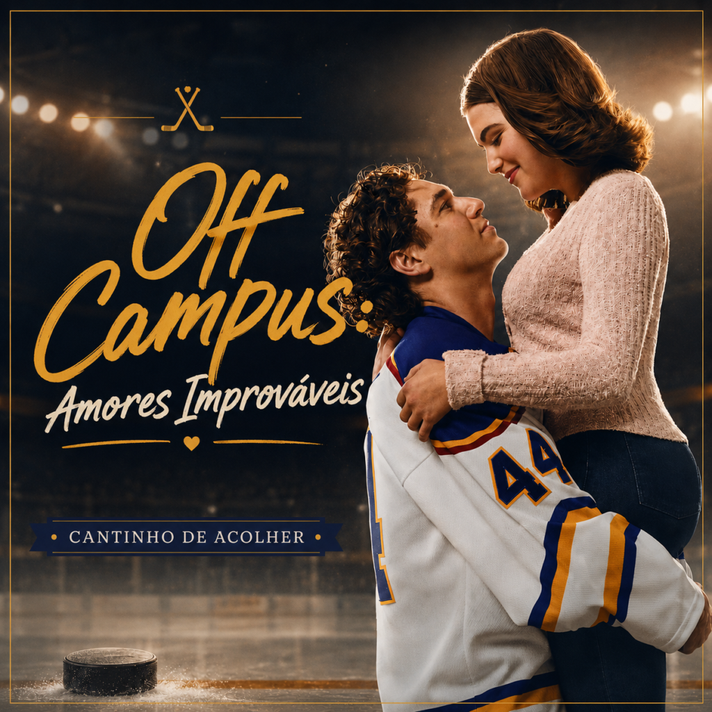 Hannah Wells e Garrett Graham em Off Campus: Amores Improváveis, série do Prime Video baseada no livro O Acordo, de Elle Kennedy.