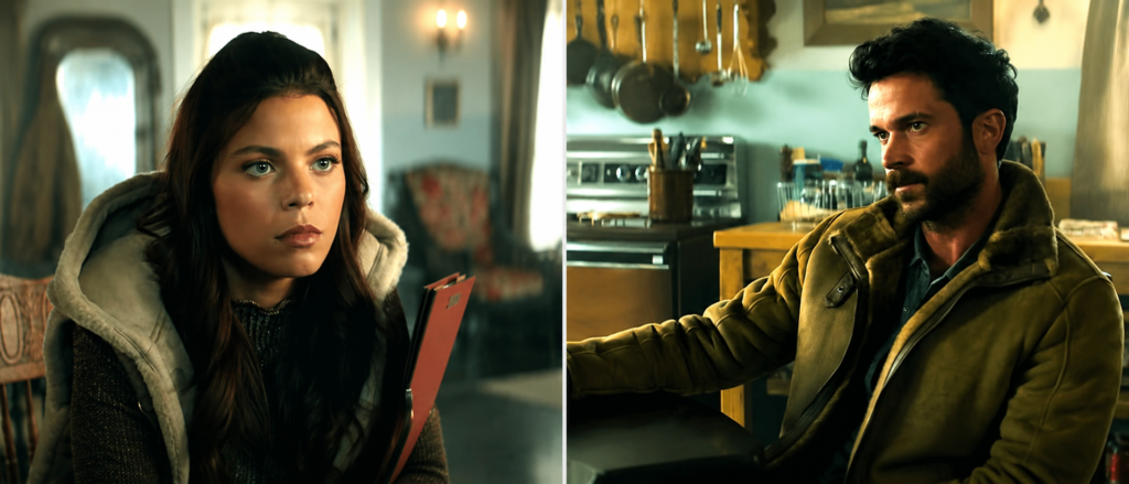 Sidney, interpretada por Heidi Grace Engerman, e Yancy Grey, vivido por Jack Schumacher, em Ransom Canyon 2ª temporada.