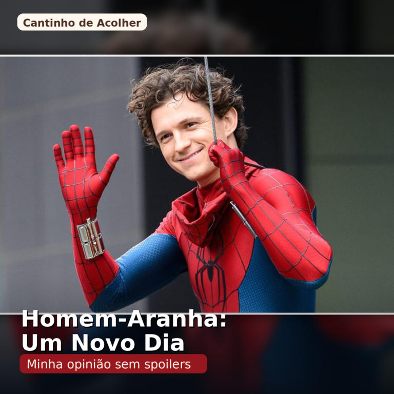 Tom Holland como Homem-Aranha na capa do artigo com opinião sem spoilers sobre Homem-Aranha: Um Novo Dia