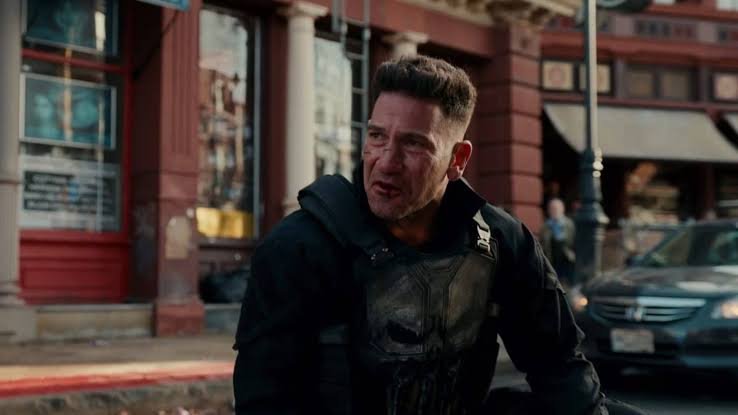 Justiceiro em uma cena de Homem-Aranha: Um Novo Dia